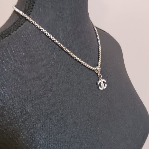 Handmade Crystal Pendant Necklace 18" Stainless Steel Chain, 0.75" Pend… - Picture 3 of 8